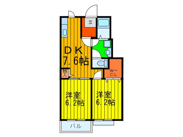 アネックス東中振の物件間取画像